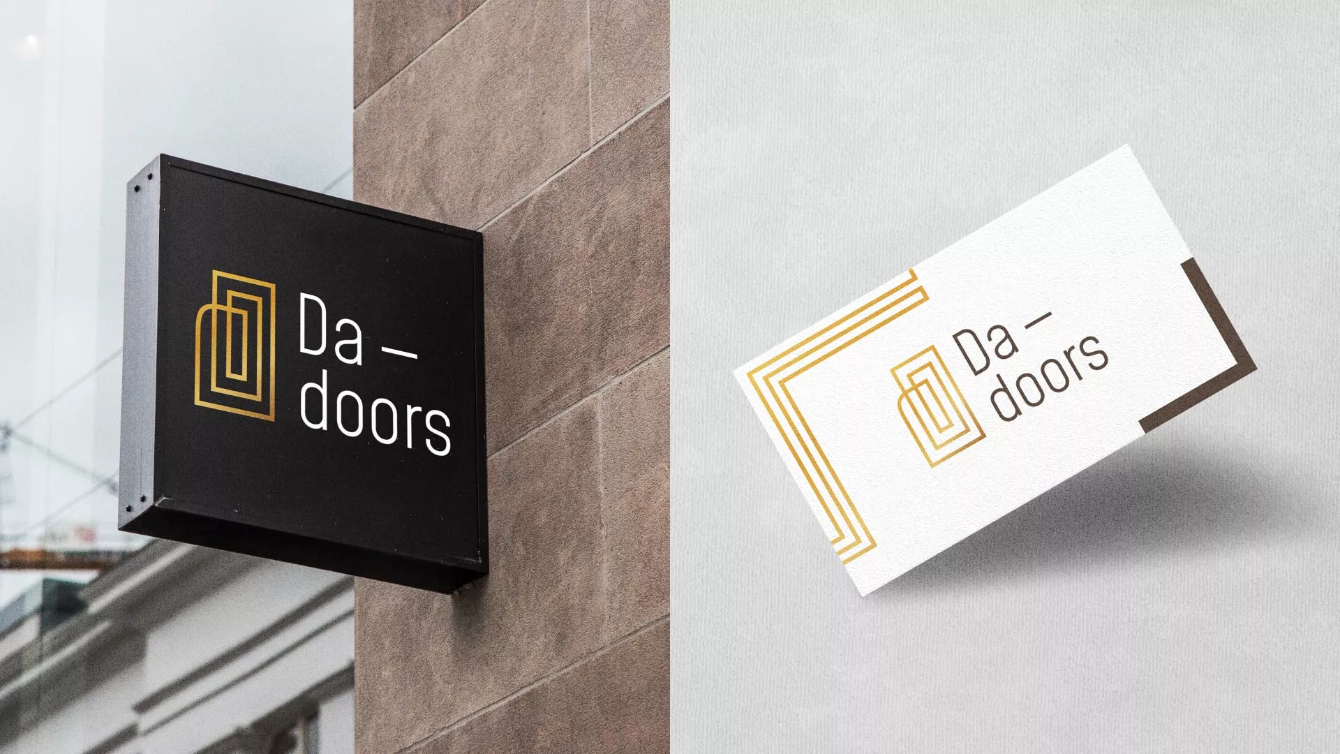 Разработка логотипа для компании «DA-DOORS» в Отрадном